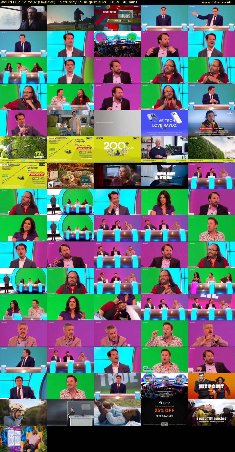 Would I Lie to You? (U&Dave) Saturday 15 August 2026 10:20 - 11:00
