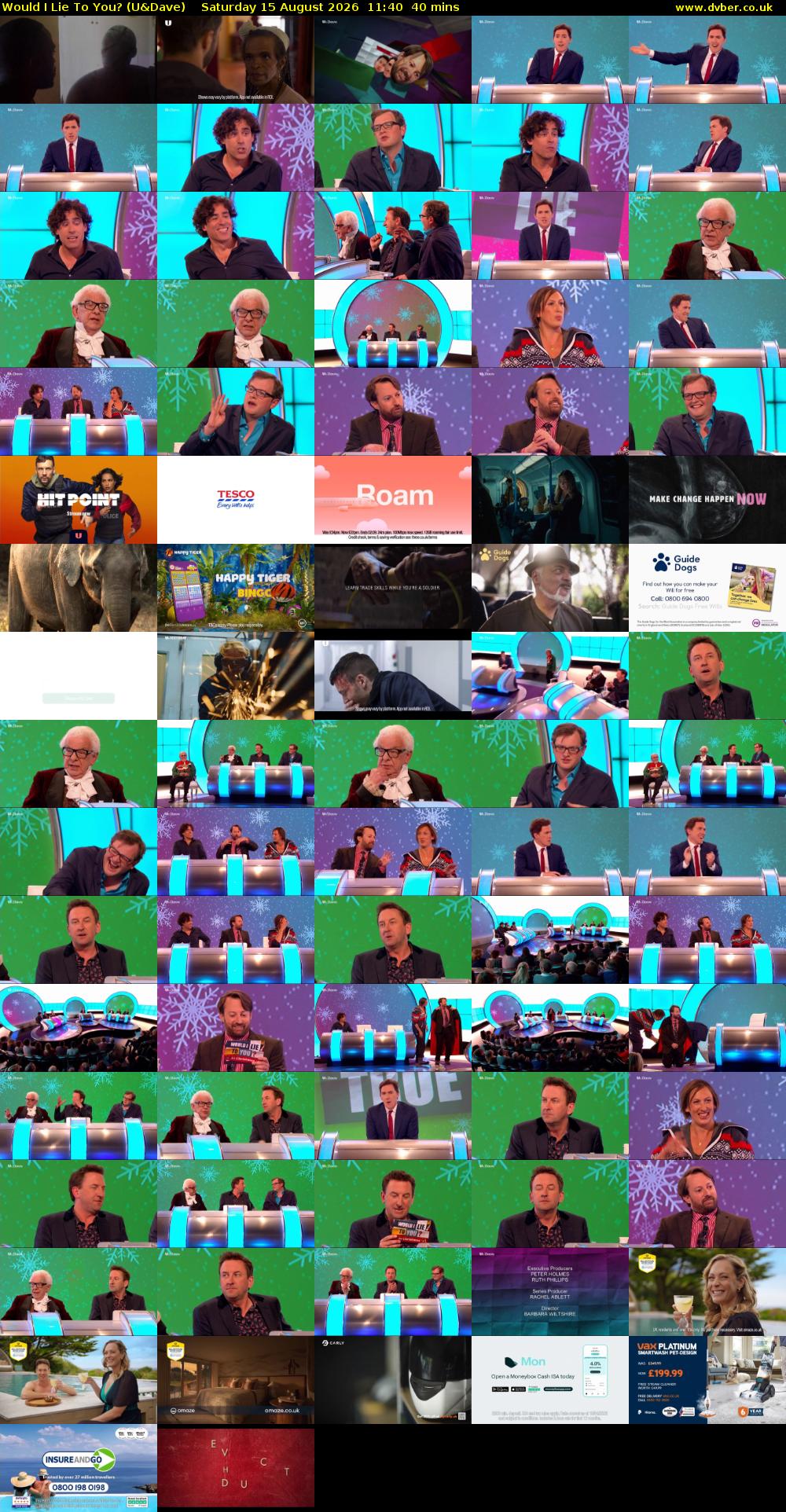 Would I Lie to You? (U&Dave) Saturday 15 August 2026 11:40 - 12:20
