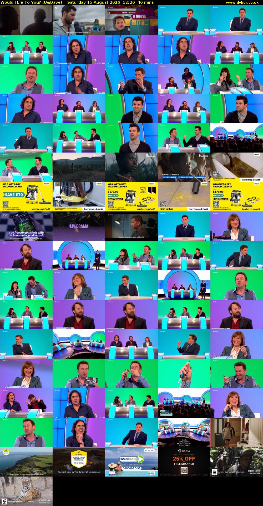 Would I Lie to You? (U&Dave) Saturday 15 August 2026 12:20 - 13:00