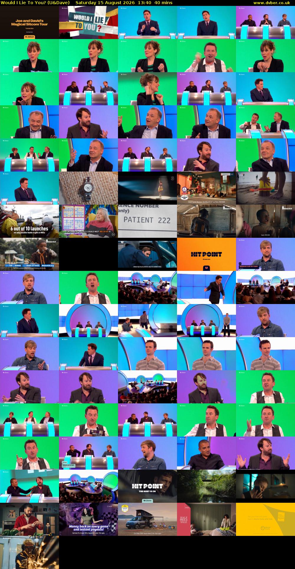 Would I Lie to You? (U&Dave) Saturday 15 August 2026 13:40 - 14:20
