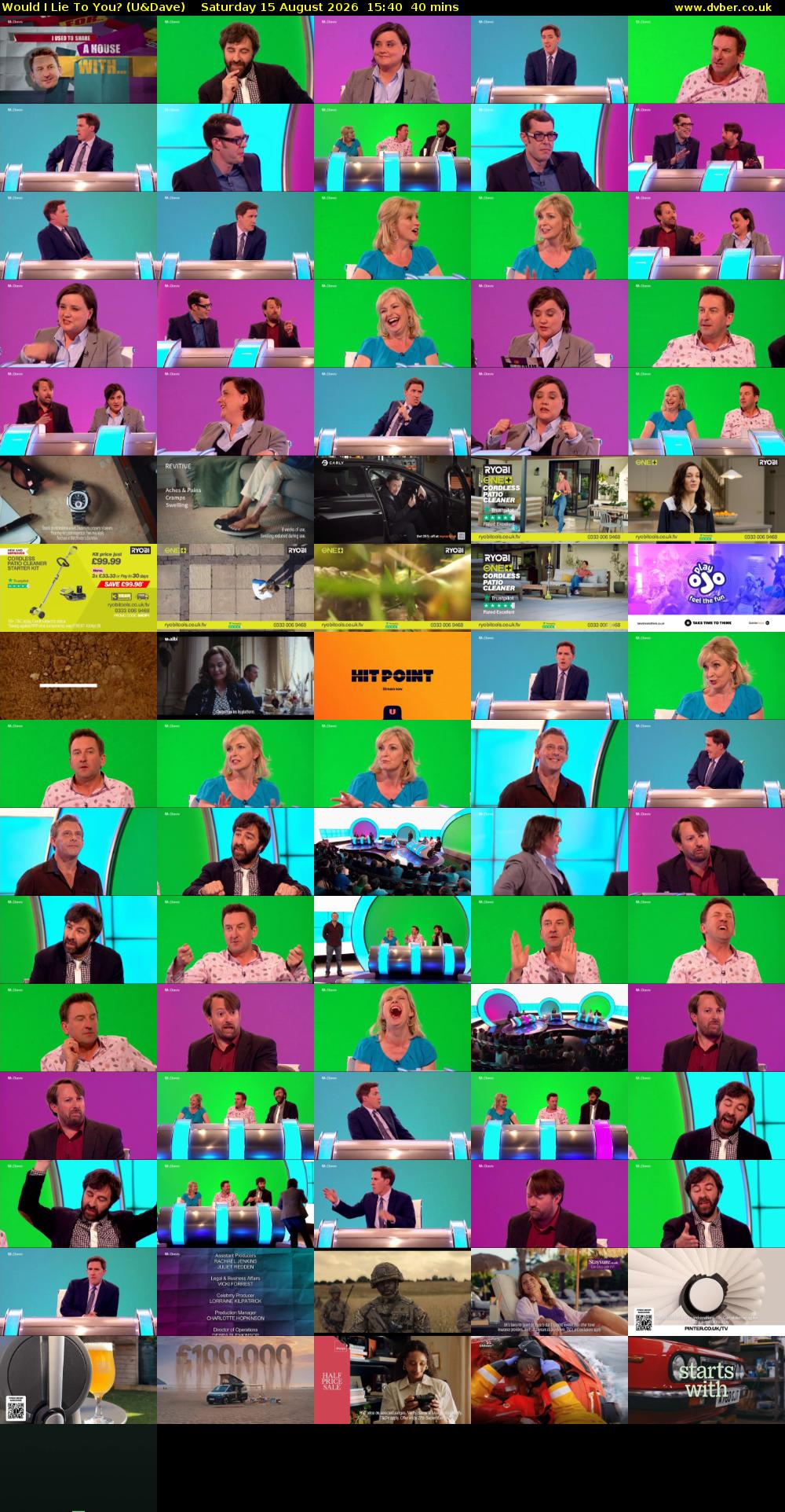 Would I Lie to You? (U&Dave) Saturday 15 August 2026 15:40 - 16:20