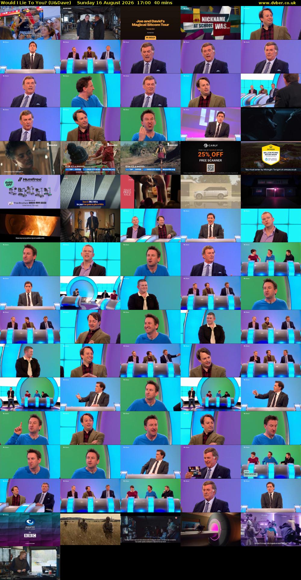 Would I Lie to You? (U&Dave) Sunday 16 August 2026 17:00 - 17:40