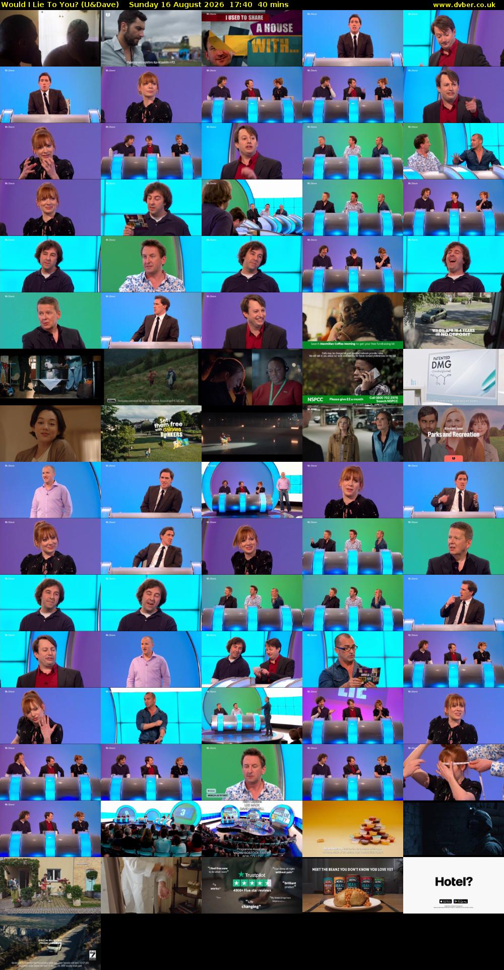 Would I Lie to You? (U&Dave) Sunday 16 August 2026 17:40 - 18:20