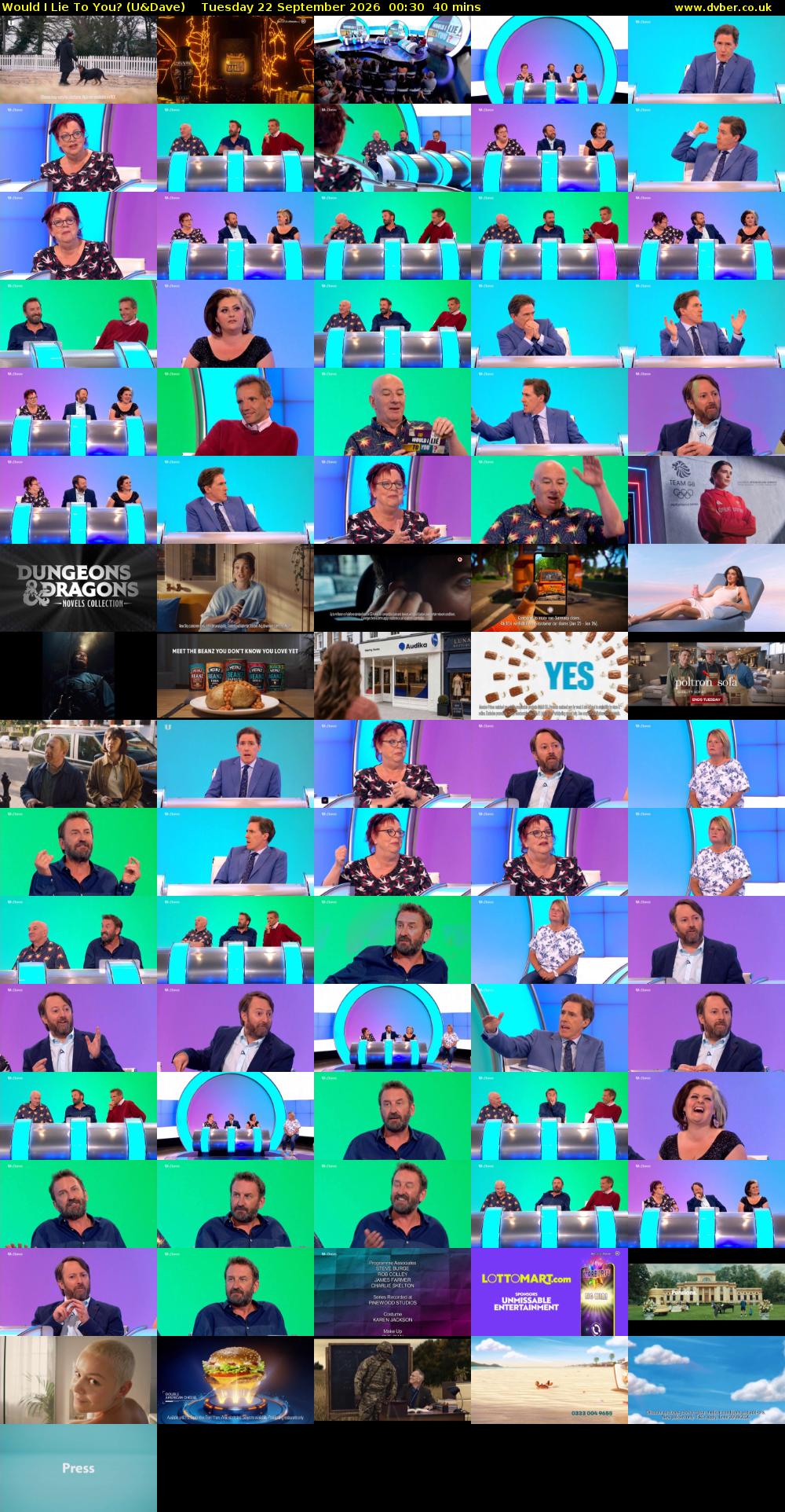 Would I Lie to You? (U&Dave) Tuesday 22 September 2026 00:30 - 01:10