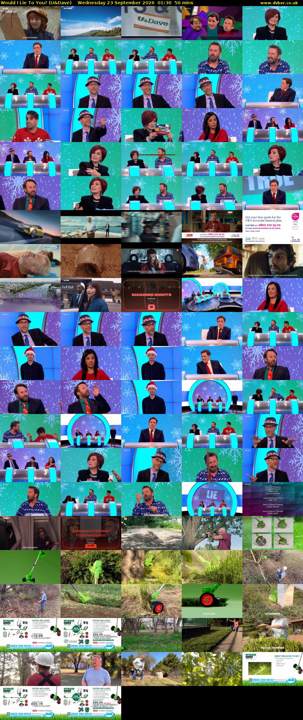Would I Lie to You? (U&Dave) Wednesday 23 September 2026 01:30 - 02:20
