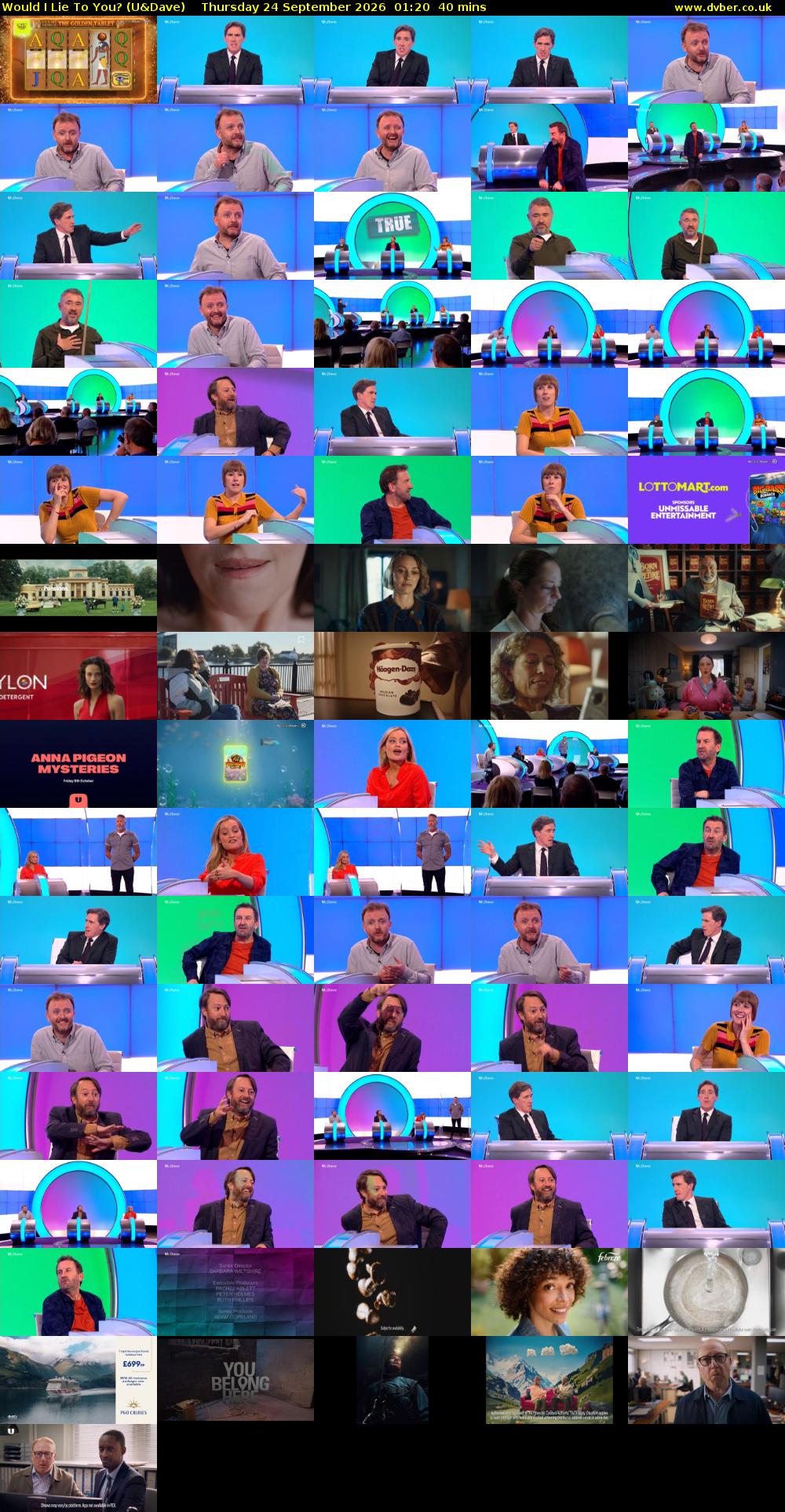 Would I Lie to You? (U&Dave) Thursday 24 September 2026 01:20 - 02:00