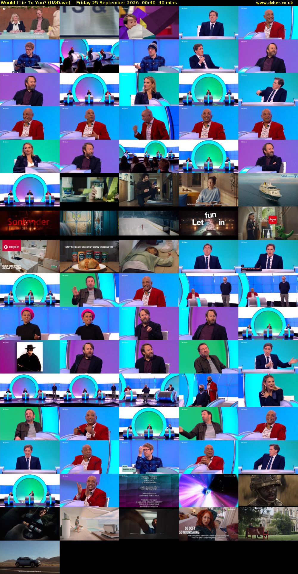 Would I Lie to You? (U&Dave) Friday 25 September 2026 00:40 - 01:20
