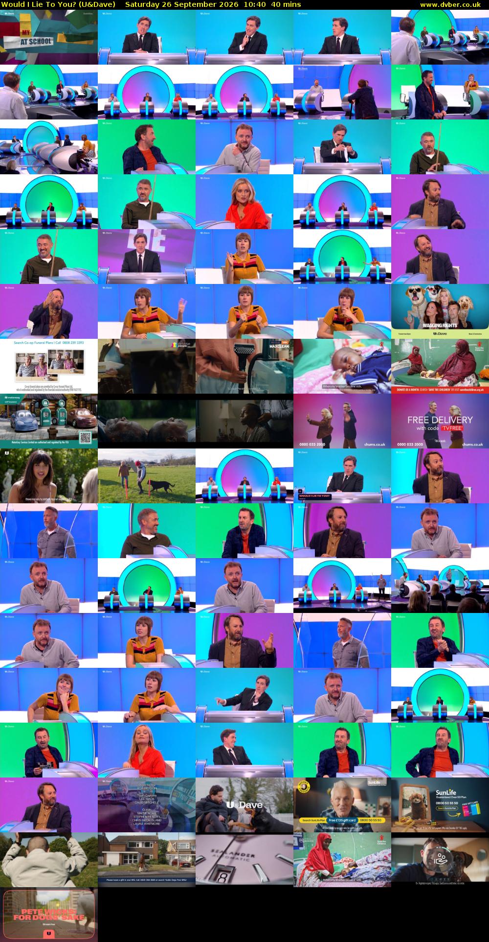 Would I Lie to You? (U&Dave) Saturday 26 September 2026 10:40 - 11:20