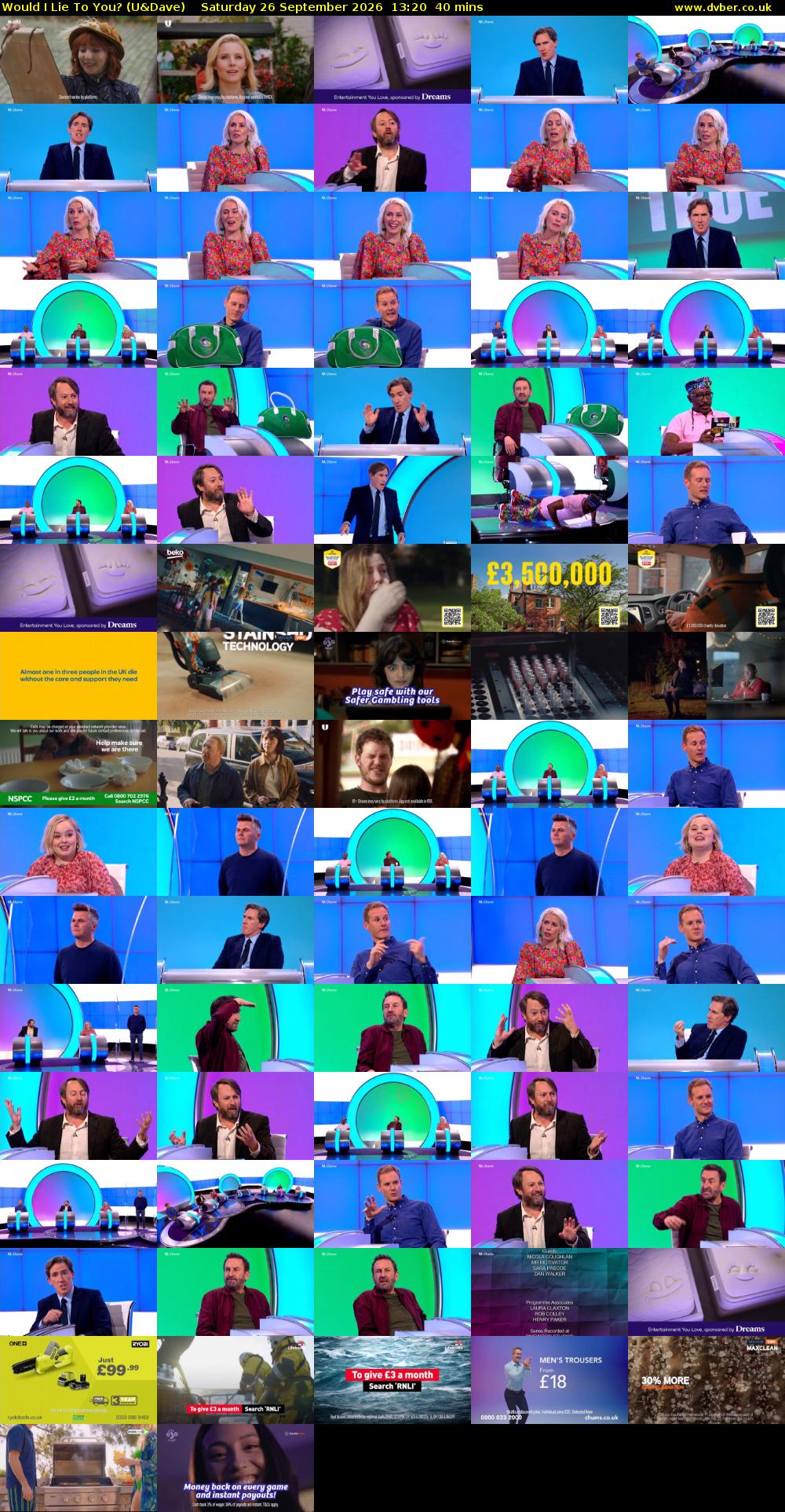 Would I Lie to You? (U&Dave) Saturday 26 September 2026 13:20 - 14:00