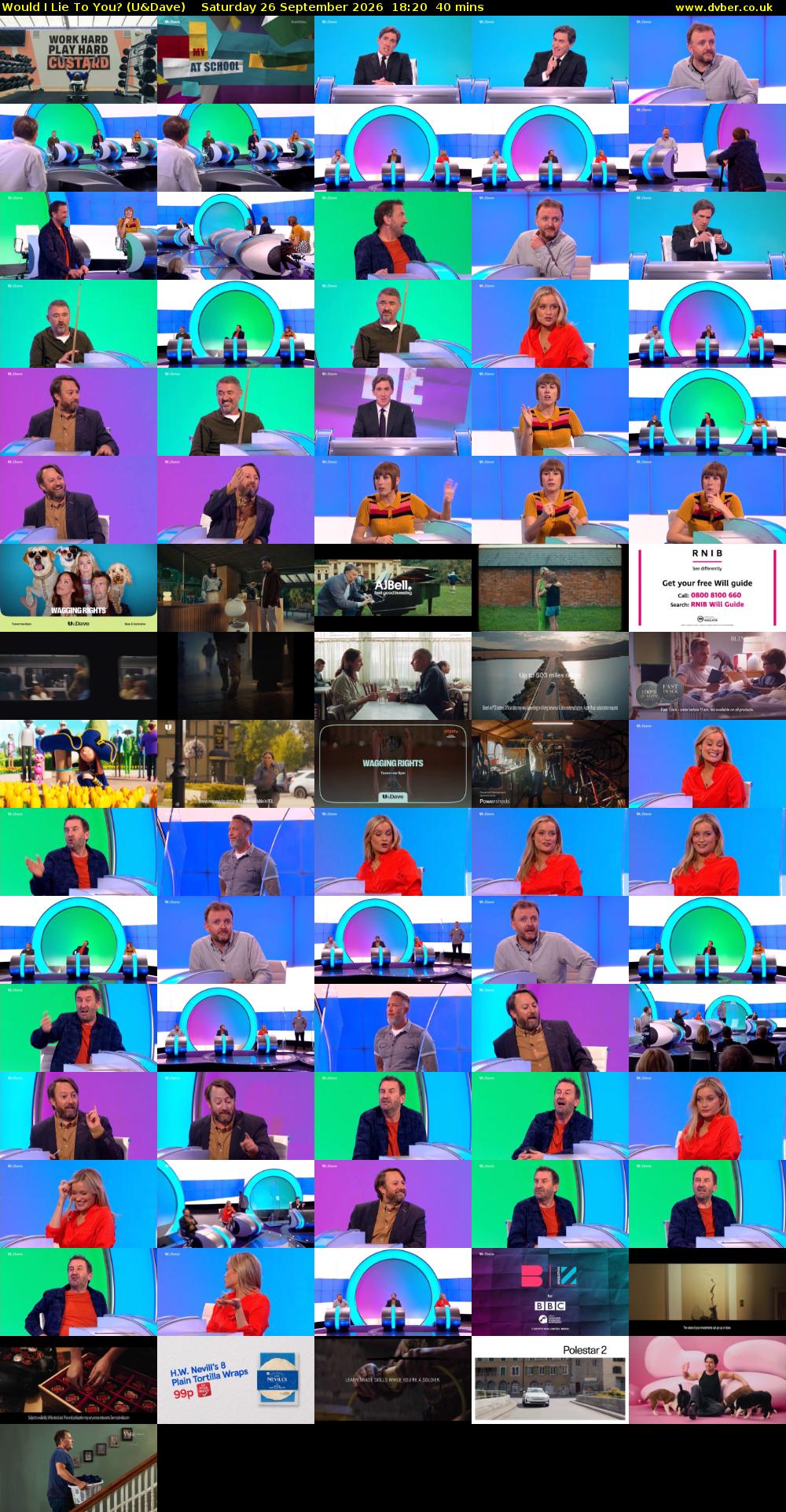 Would I Lie to You? (U&Dave) Saturday 26 September 2026 18:20 - 19:00
