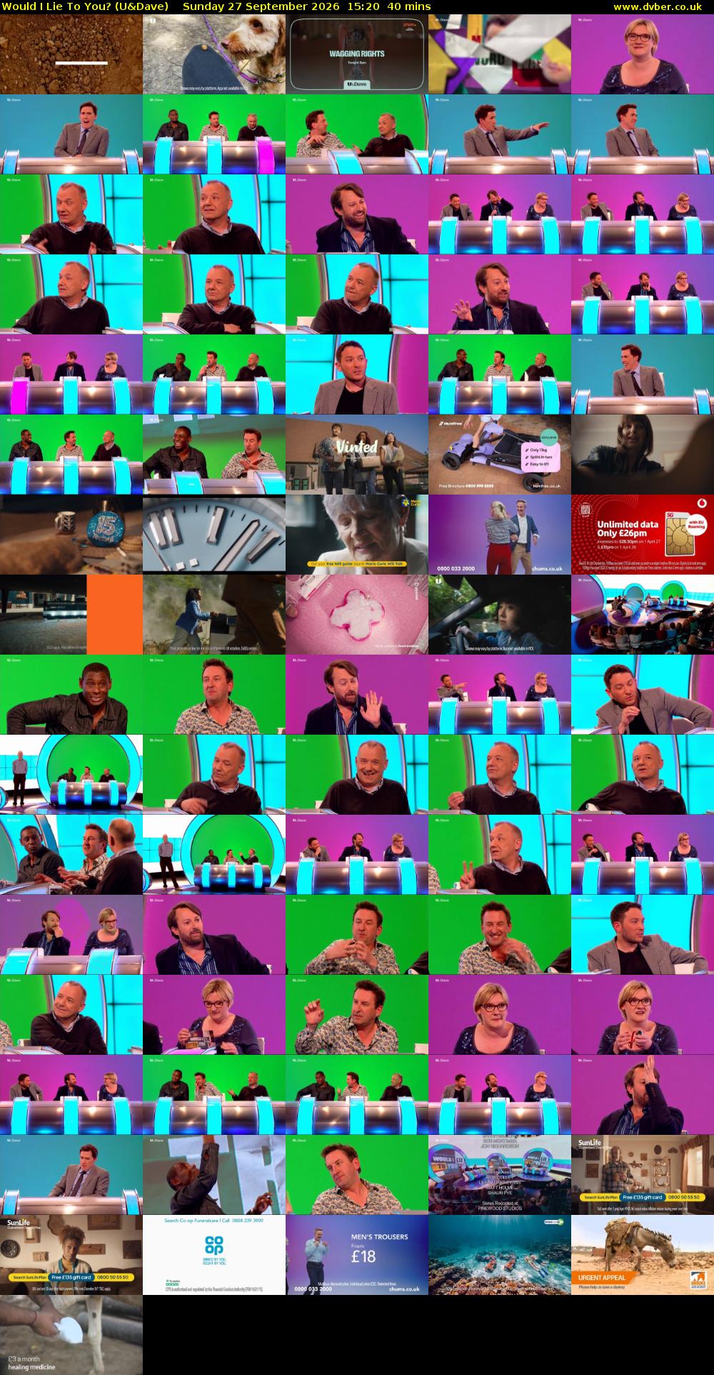 Would I Lie to You? (U&Dave) Sunday 27 September 2026 15:20 - 16:00