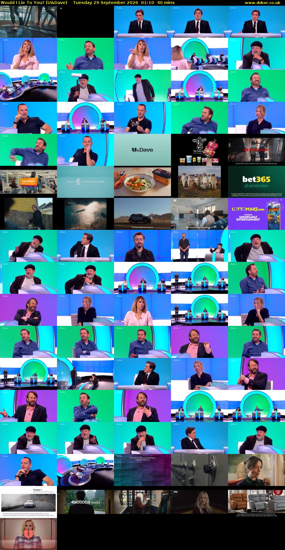 Would I Lie to You? (U&Dave) Tuesday 29 September 2026 01:10 - 01:50