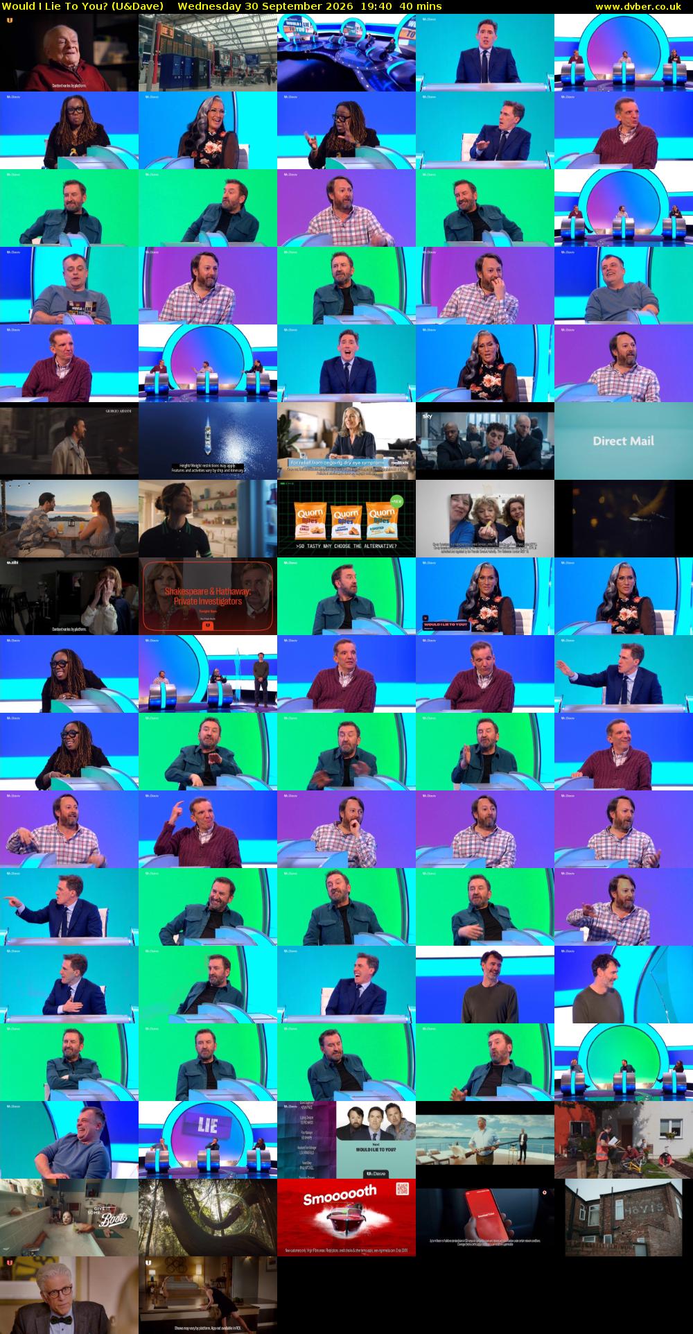 Would I Lie to You? (U&Dave) Wednesday 30 September 2026 19:40 - 20:20
