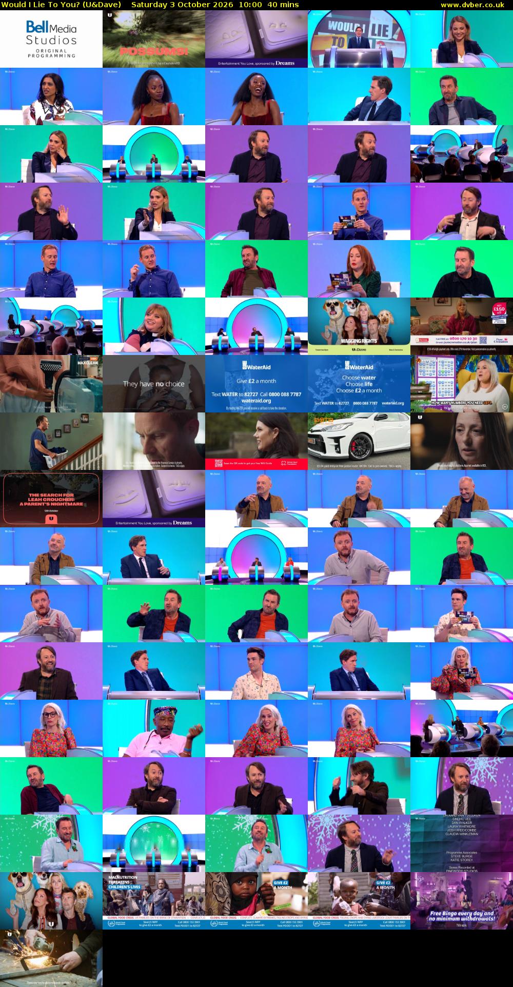 Would I Lie to You? (U&Dave) Saturday 3 October 2026 10:00 - 10:40