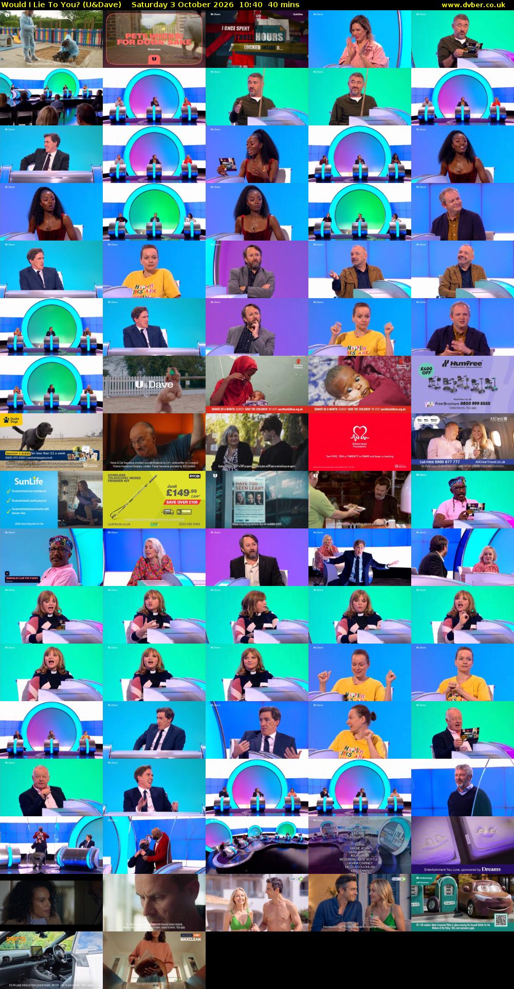 Would I Lie to You? (U&Dave) Saturday 3 October 2026 10:40 - 11:20