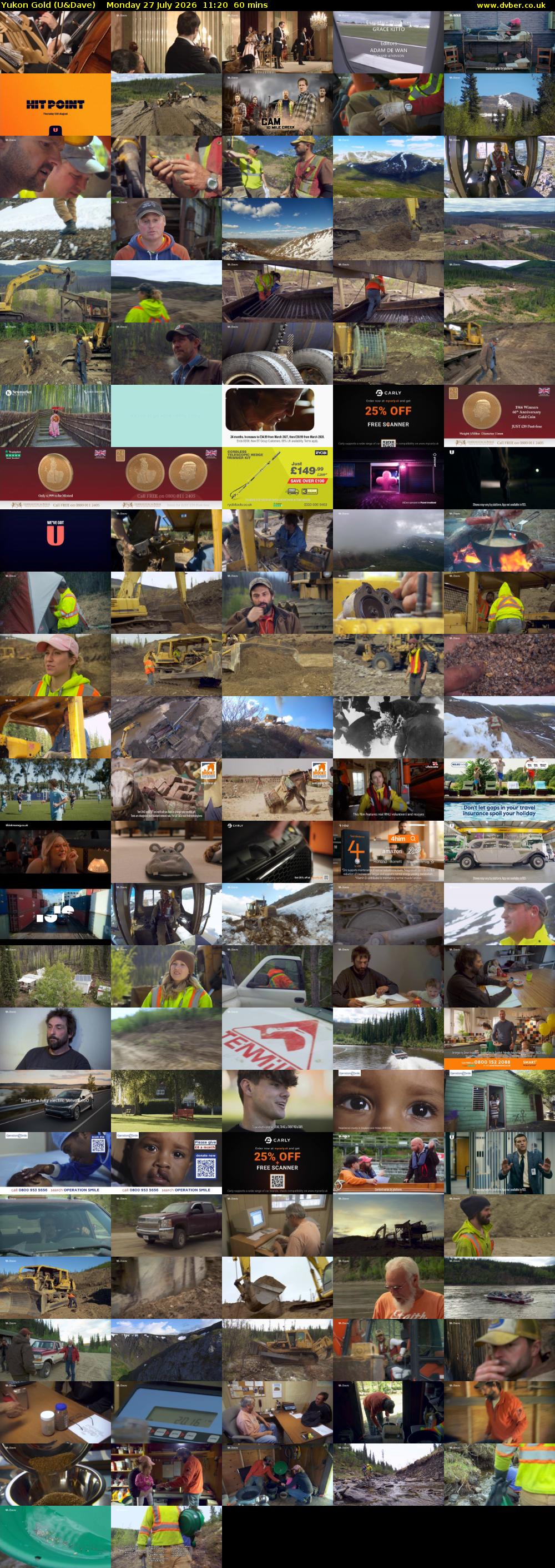 Yukon Gold (U&Dave) Monday 27 July 2026 11:20 - 12:20