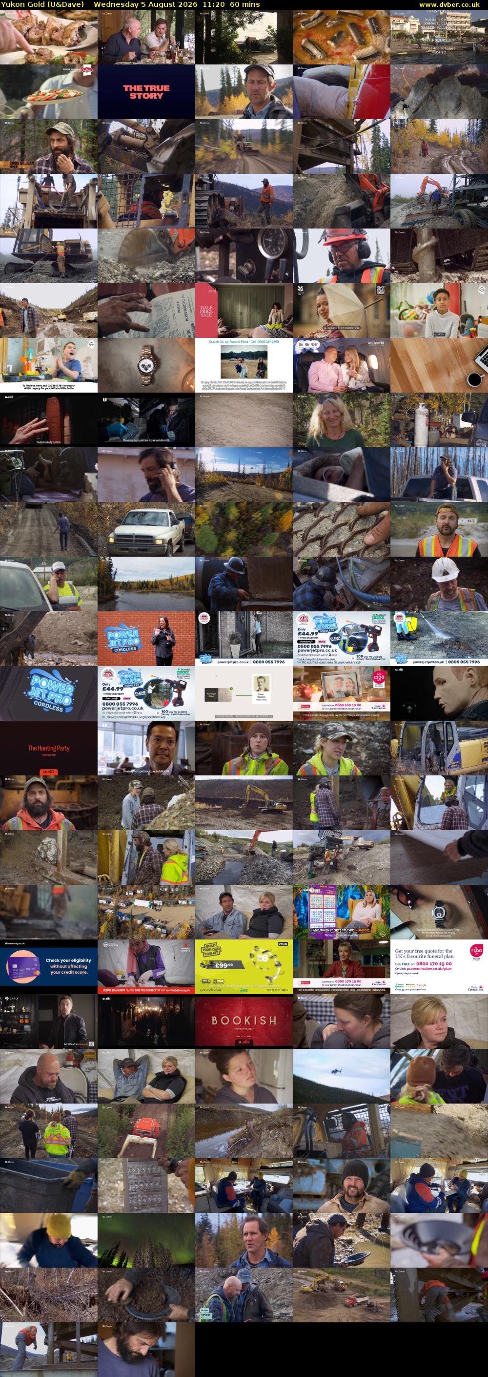 Yukon Gold (U&Dave) Wednesday 5 August 2026 11:20 - 12:20