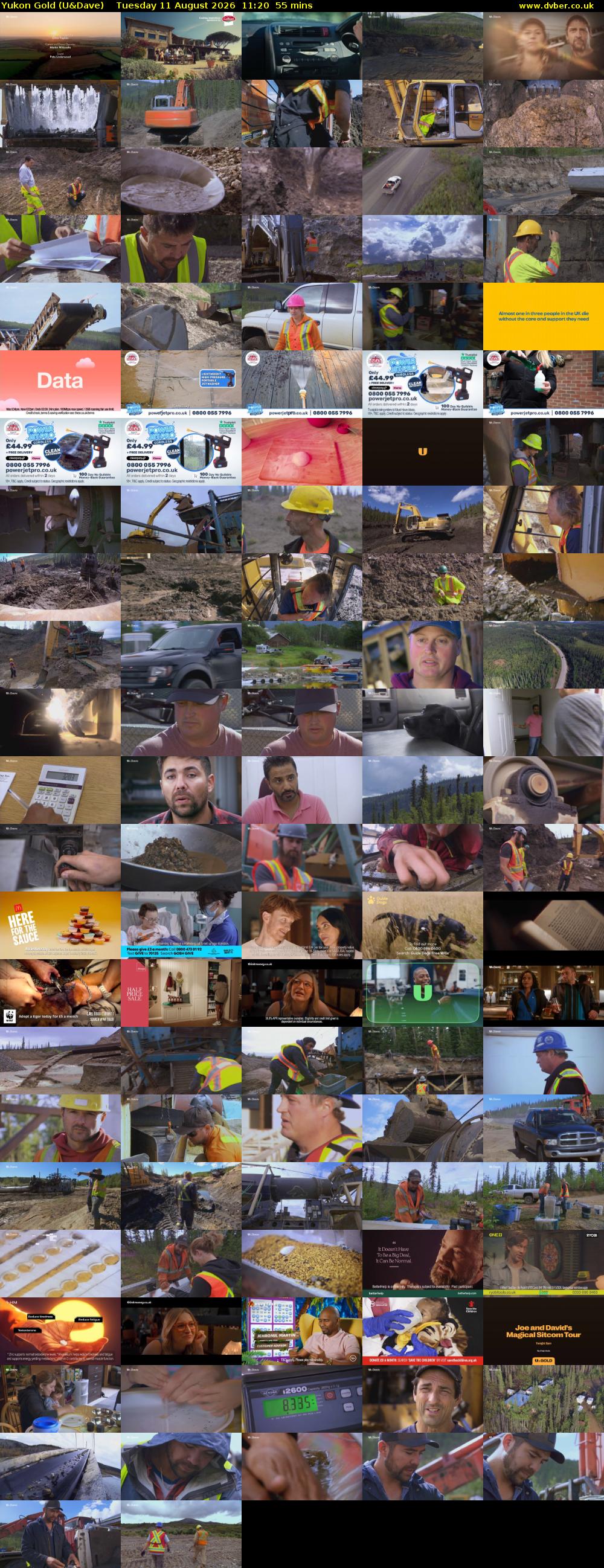 Yukon Gold (U&Dave) Tuesday 11 August 2026 11:20 - 12:15