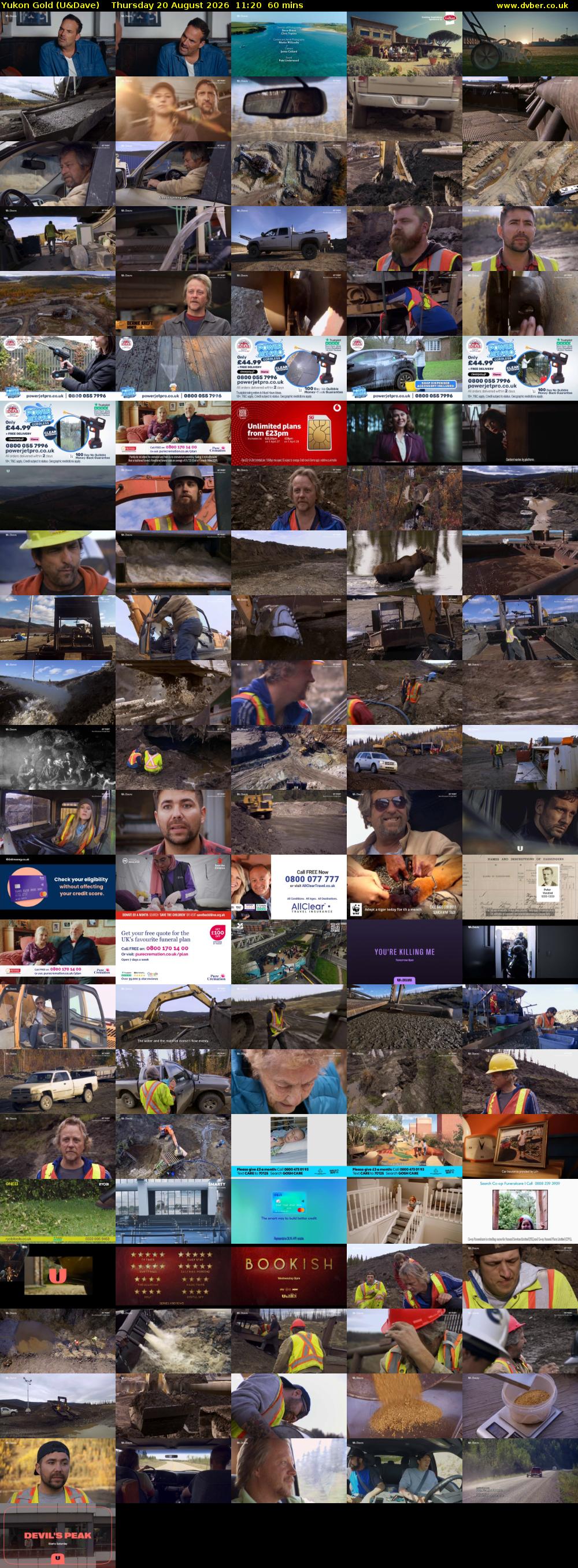Yukon Gold (U&Dave) Thursday 20 August 2026 11:20 - 12:20