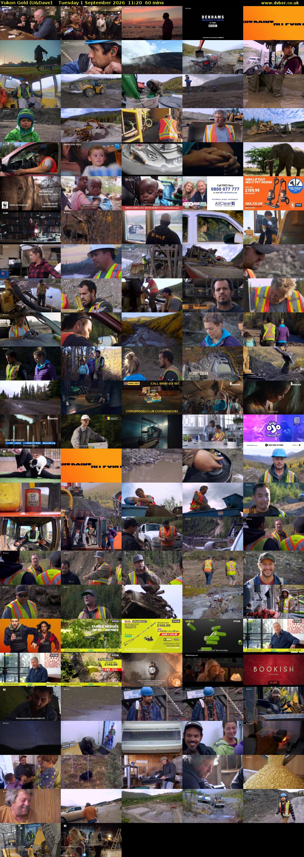 Yukon Gold (U&Dave) Tuesday 1 September 2026 11:20 - 12:20