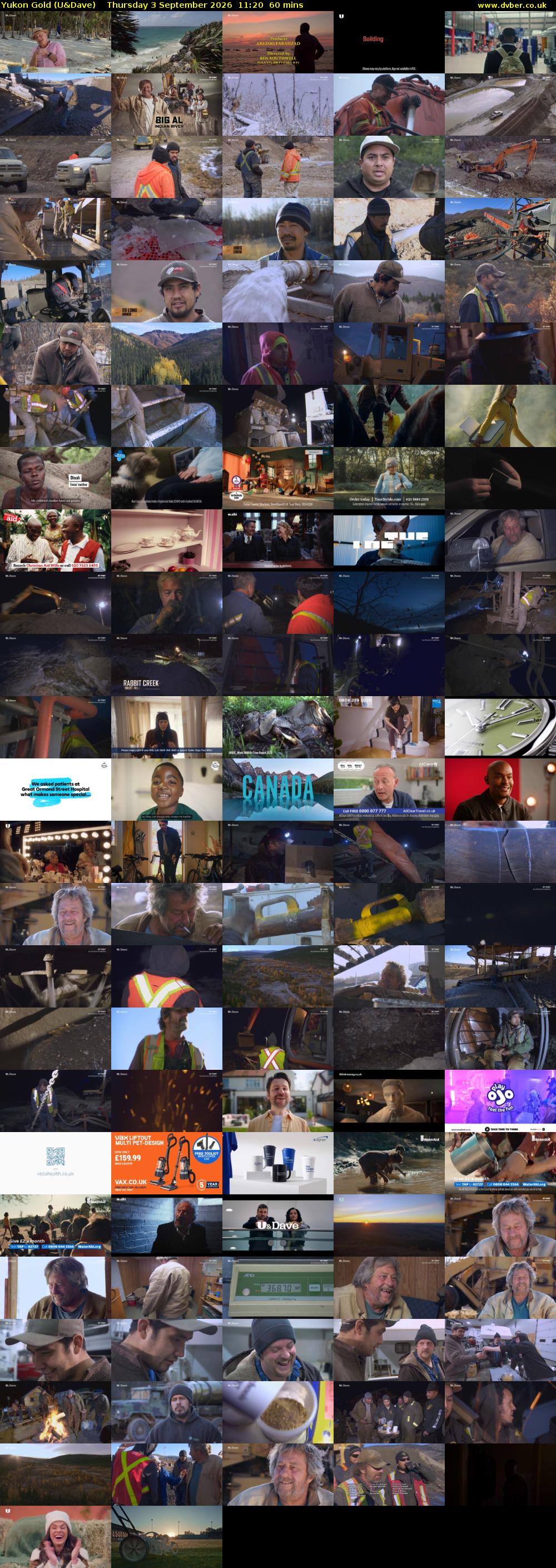 Yukon Gold (U&Dave) Thursday 3 September 2026 11:20 - 12:20