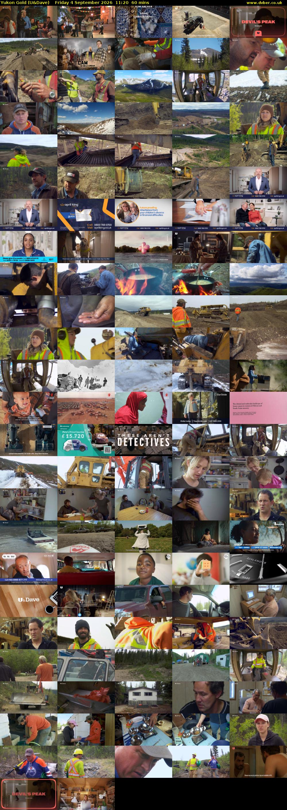 Yukon Gold (U&Dave) Friday 4 September 2026 11:20 - 12:20