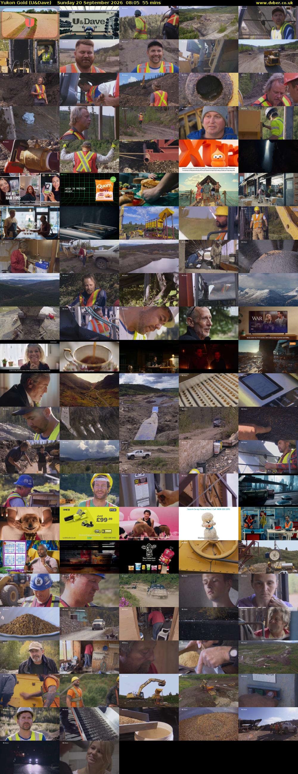 Yukon Gold (U&Dave) Sunday 20 September 2026 08:05 - 09:00