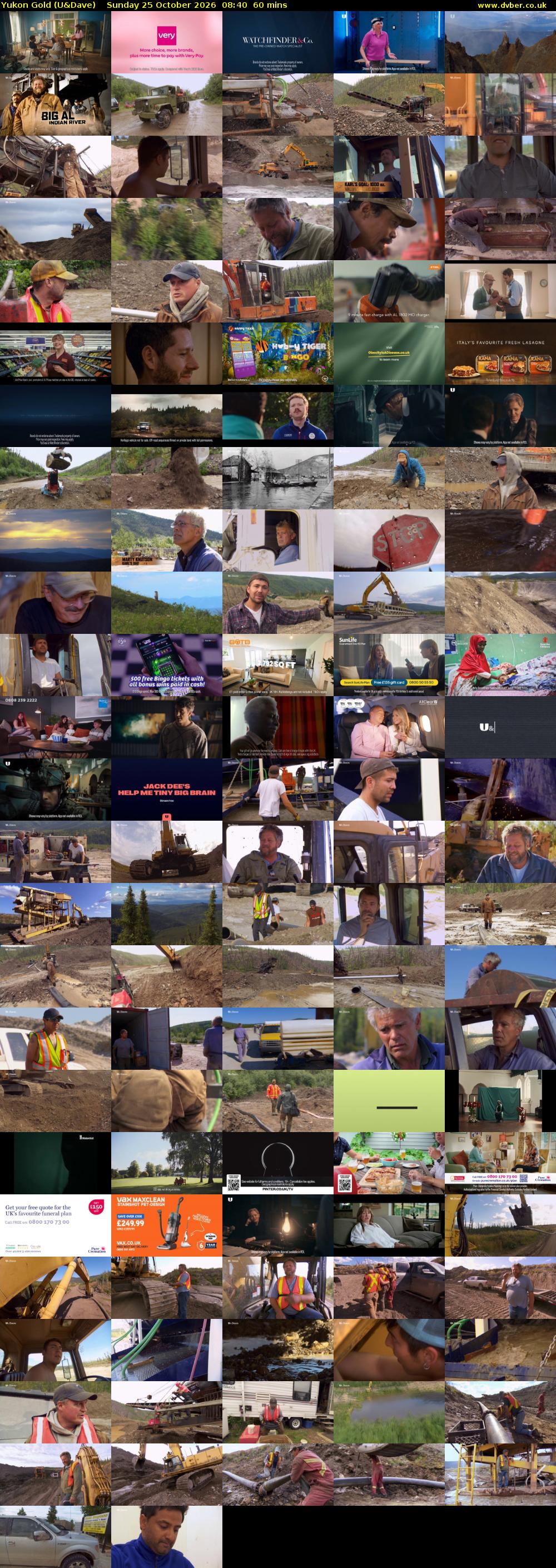 Yukon Gold (U&Dave) Sunday 25 October 2026 08:40 - 09:40