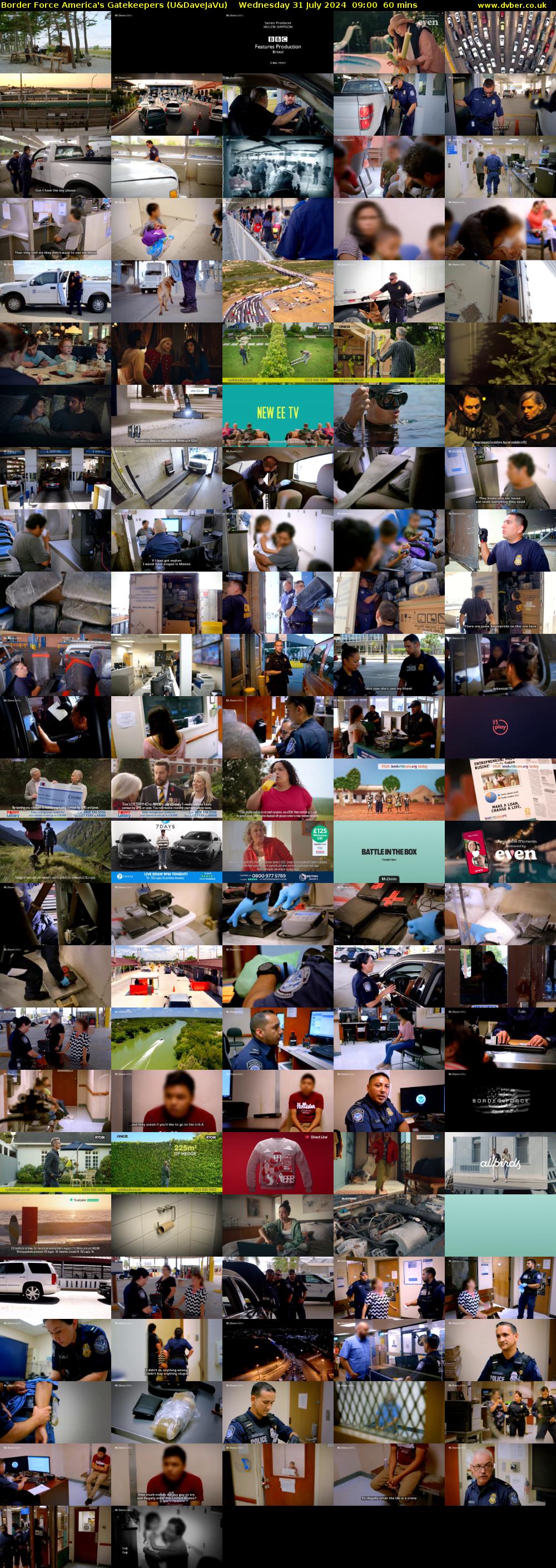Border Force America's Gatekeepers (U&DaveJaVu) Wednesday 31 July 2024 09:00 - 10:00