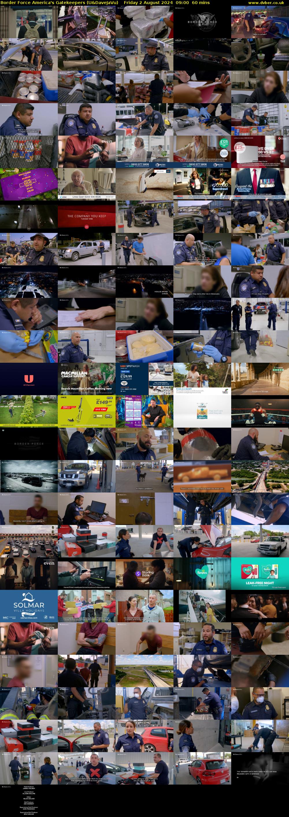Border Force America's Gatekeepers (U&DaveJaVu) Friday 2 August 2024 09:00 - 10:00