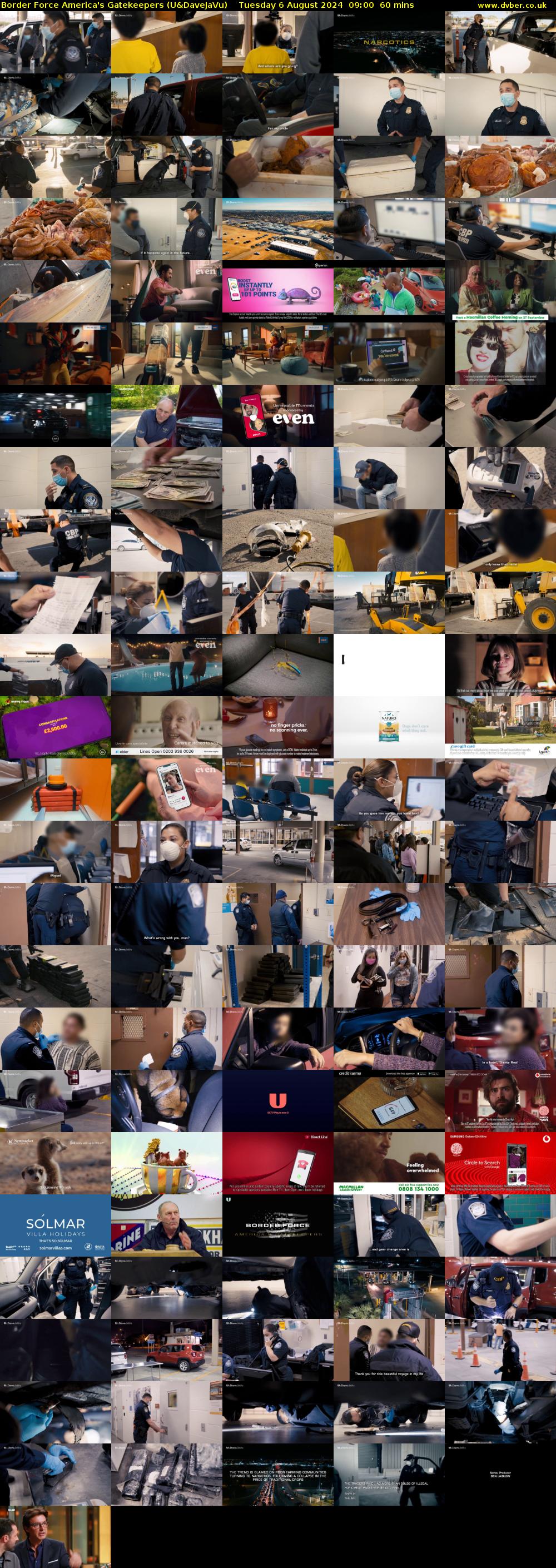 Border Force America's Gatekeepers (U&DaveJaVu) Tuesday 6 August 2024 09:00 - 10:00
