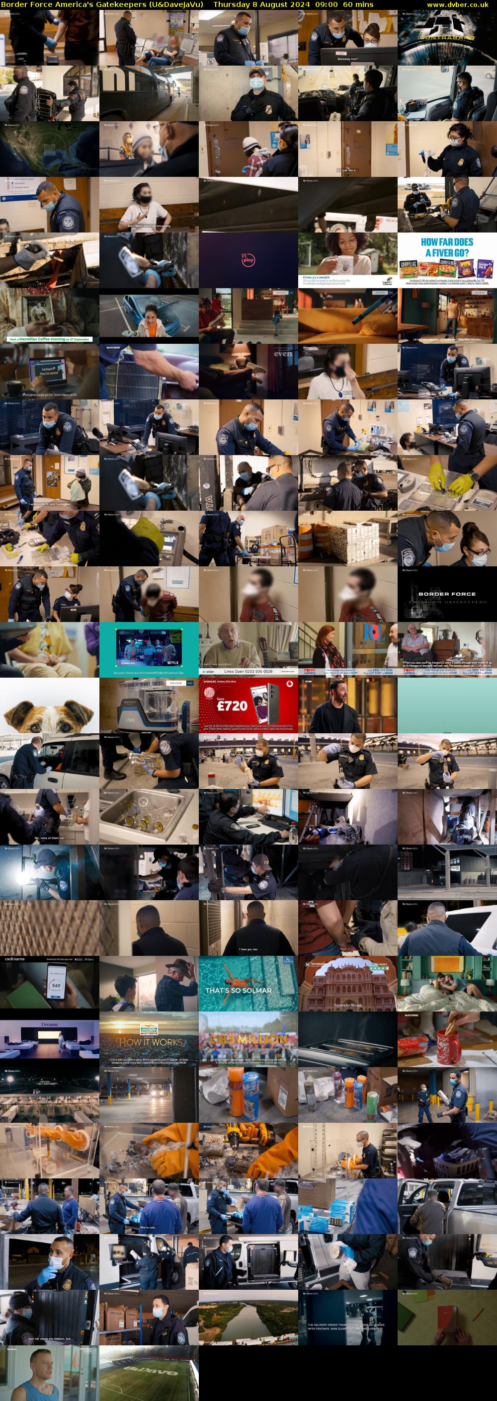 Border Force America's Gatekeepers (U&DaveJaVu) Thursday 8 August 2024 09:00 - 10:00