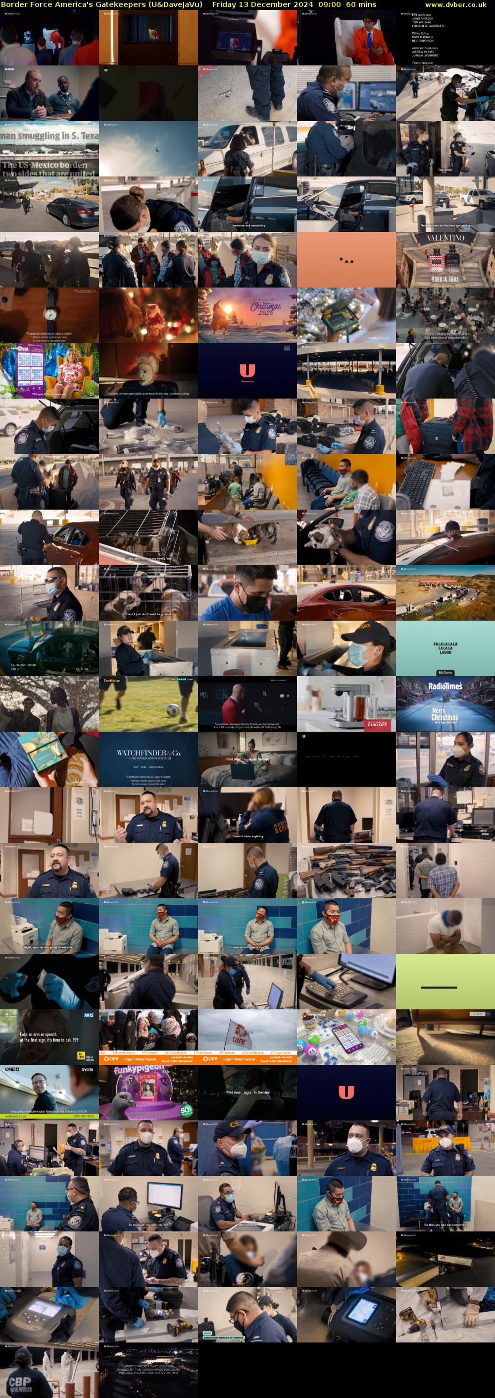 Border Force America's Gatekeepers (U&DaveJaVu) Friday 13 December 2024 09:00 - 10:00