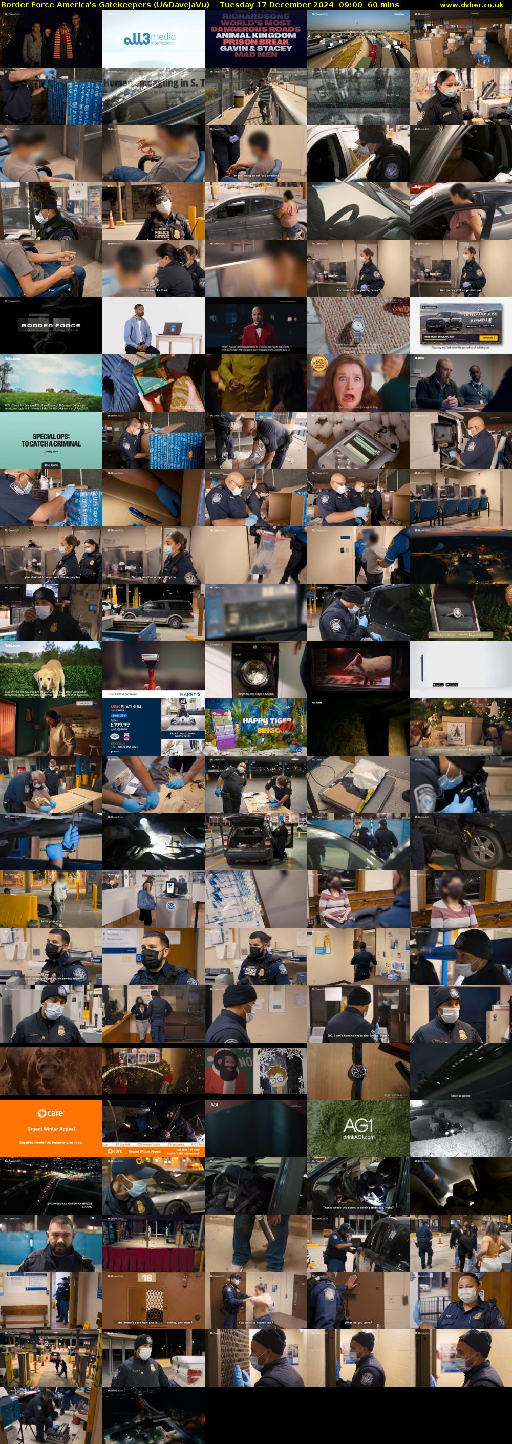 Border Force America's Gatekeepers (U&DaveJaVu) Tuesday 17 December 2024 09:00 - 10:00