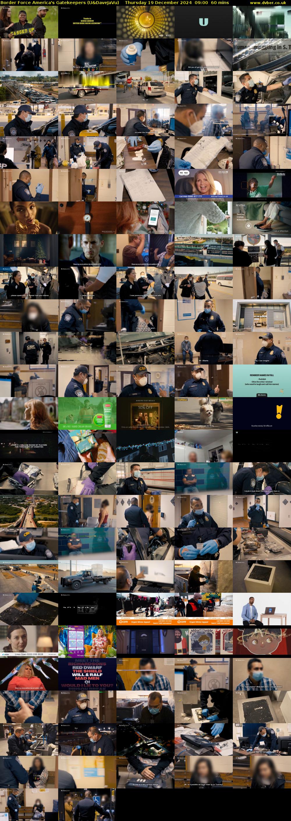 Border Force America's Gatekeepers (U&DaveJaVu) Thursday 19 December 2024 09:00 - 10:00