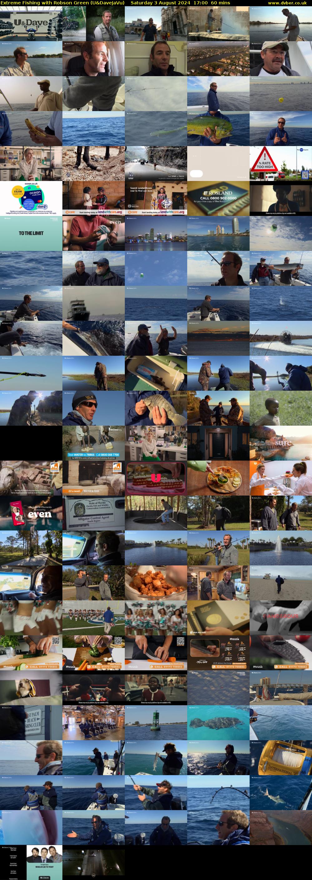 Extreme Fishing with Robson Green (U&DaveJaVu) Saturday 3 August 2024 17:00 - 18:00