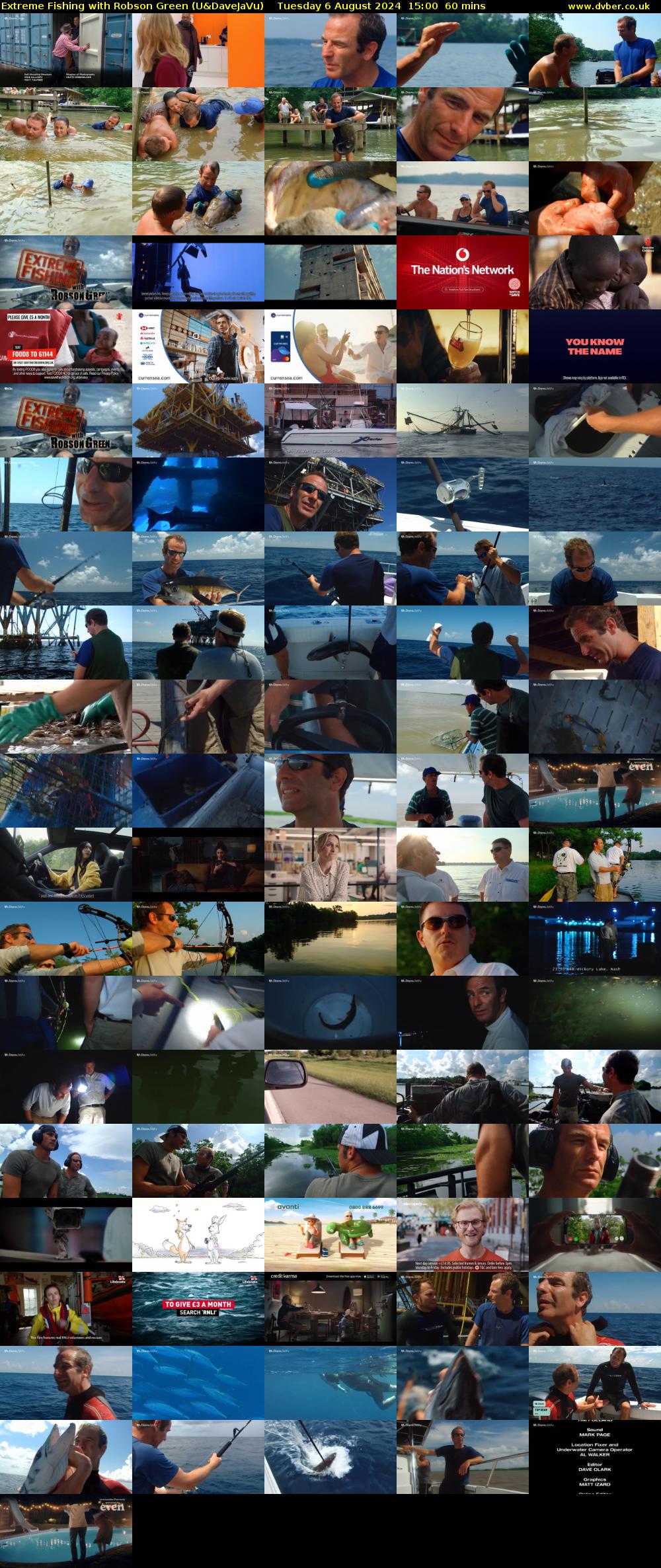 Extreme Fishing with Robson Green (U&DaveJaVu) Tuesday 6 August 2024 15:00 - 16:00