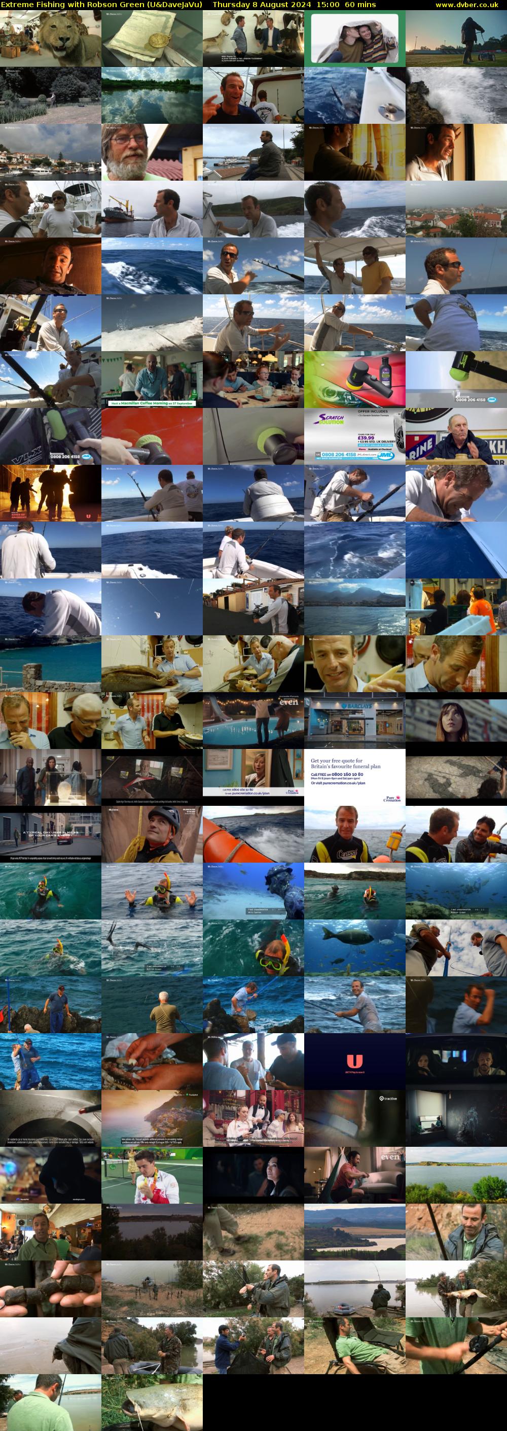 Extreme Fishing with Robson Green (U&DaveJaVu) Thursday 8 August 2024 15:00 - 16:00