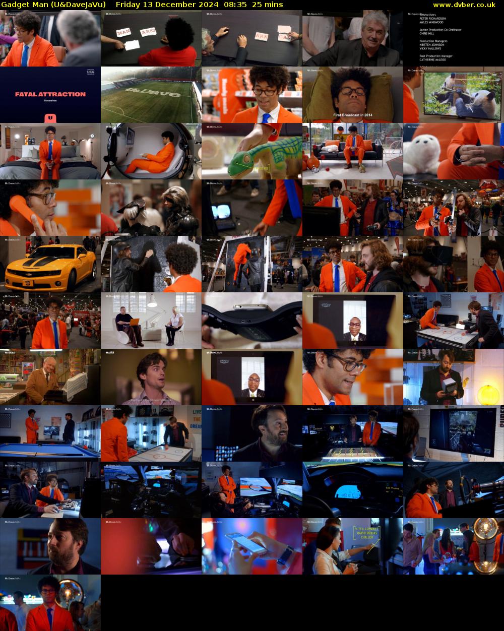 Gadget Man (U&DaveJaVu) Friday 13 December 2024 08:35 - 09:00