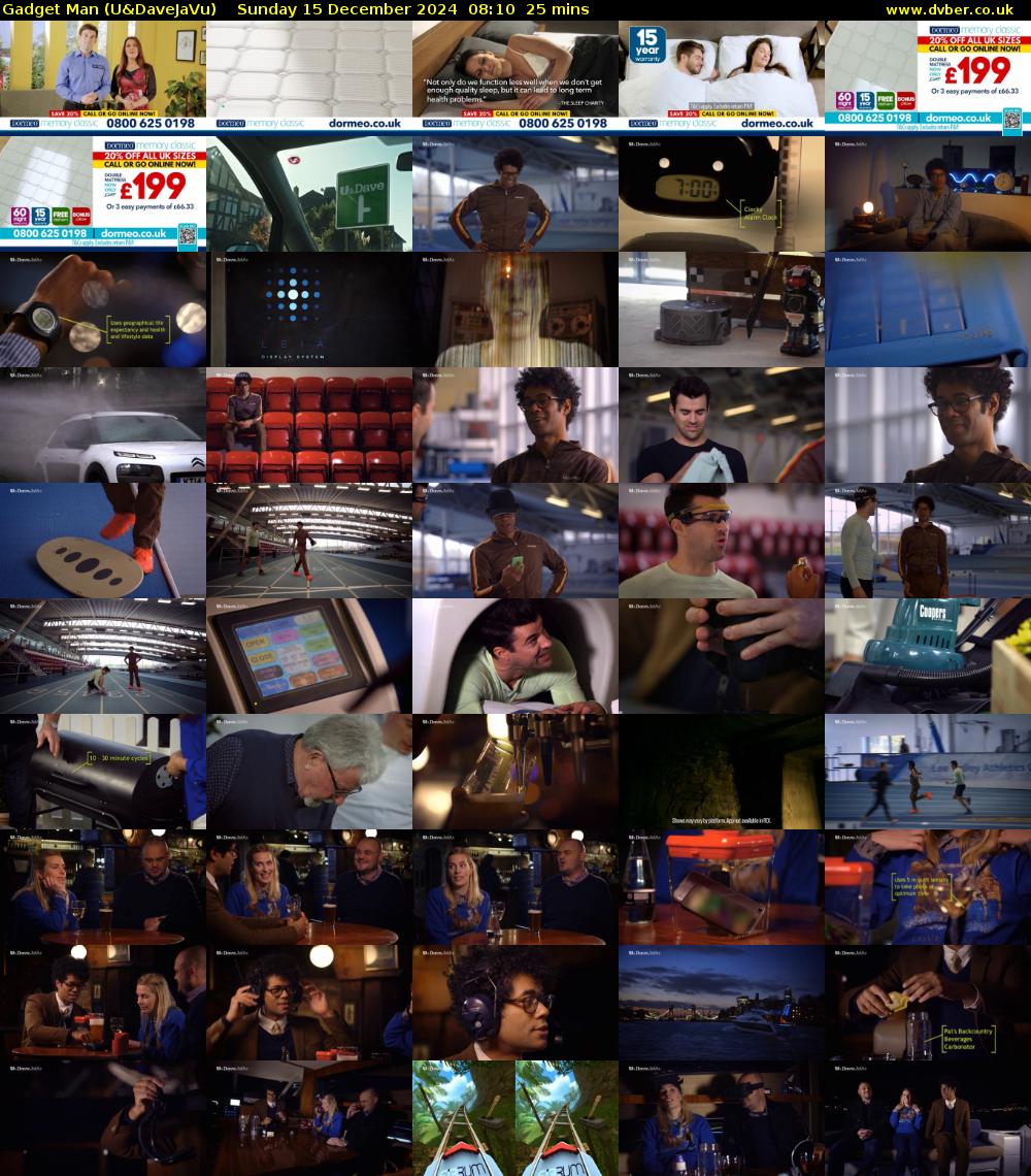 Gadget Man (U&DaveJaVu) Sunday 15 December 2024 08:10 - 08:35