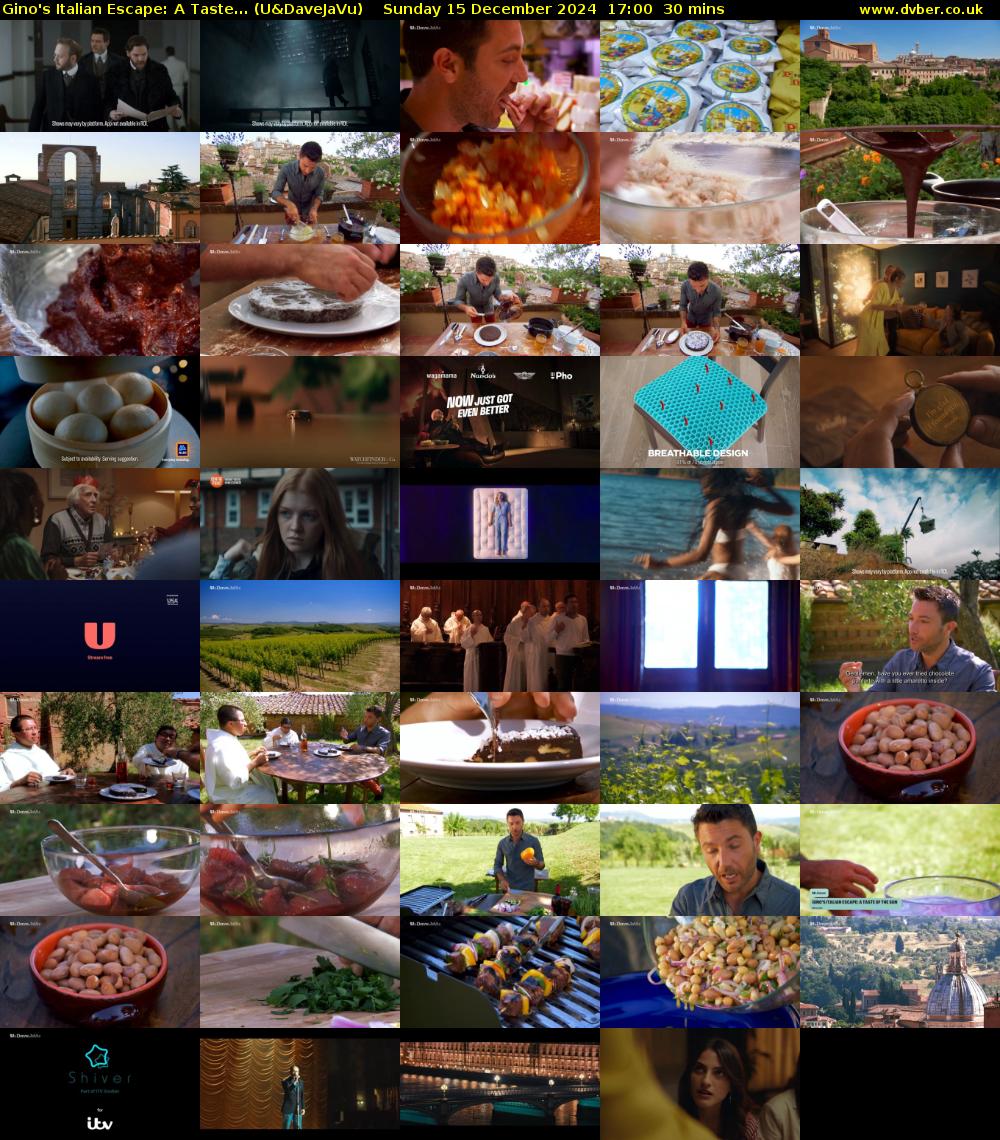 Gino's Italian Escape: A Taste... (U&DaveJaVu) Sunday 15 December 2024 17:00 - 17:30