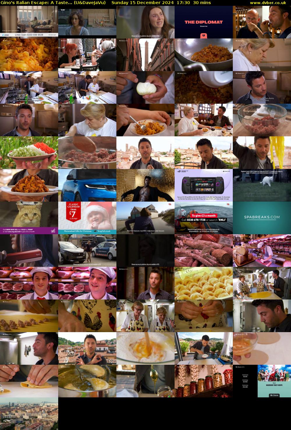 Gino's Italian Escape: A Taste... (U&DaveJaVu) Sunday 15 December 2024 17:30 - 18:00