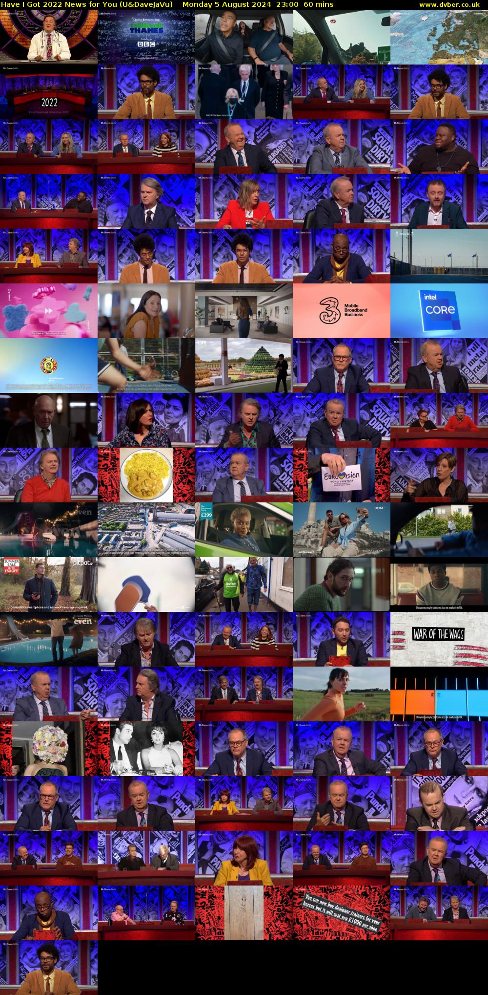 Have I Got 2022 News for You (U&DaveJaVu) Monday 5 August 2024 23:00 - 00:00