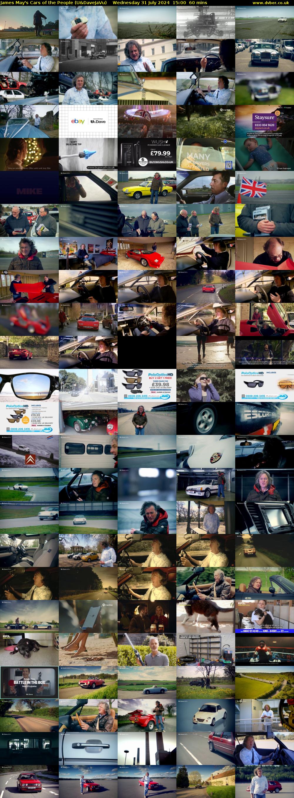 James May's Cars of the People (U&DaveJaVu) Wednesday 31 July 2024 15:00 - 16:00