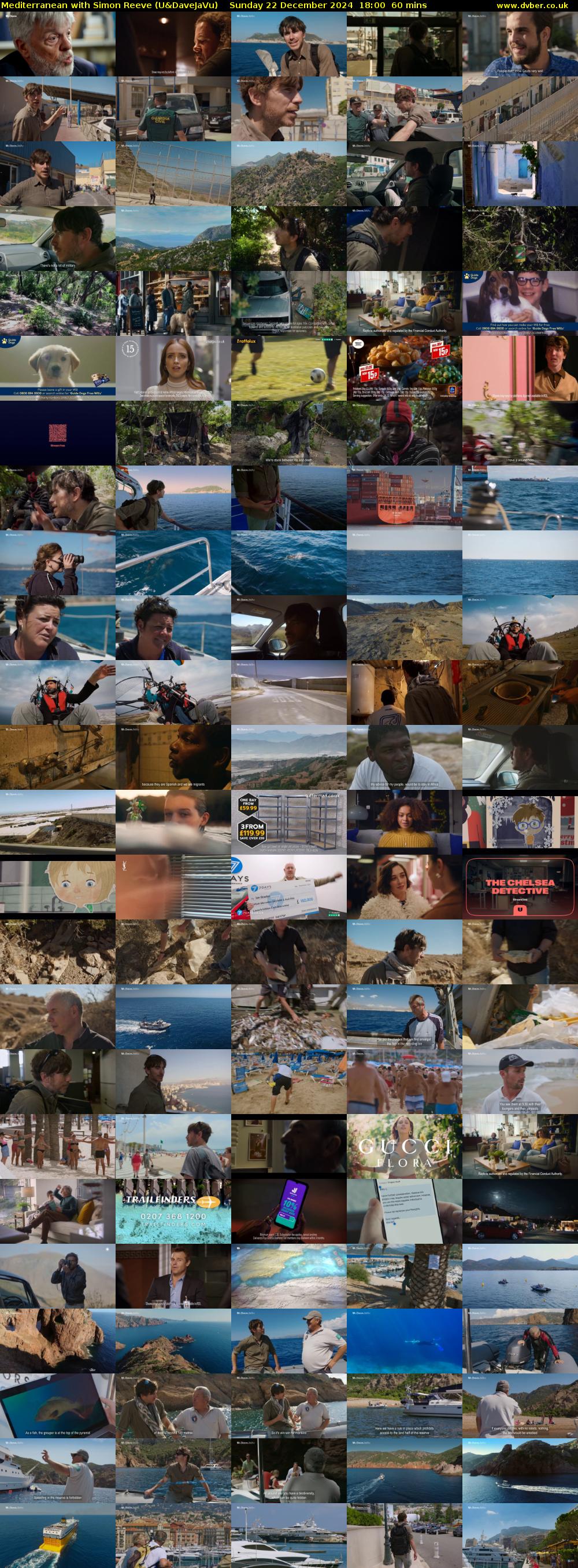 Mediterranean with Simon Reeve (U&DaveJaVu) Sunday 22 December 2024 18:00 - 19:00