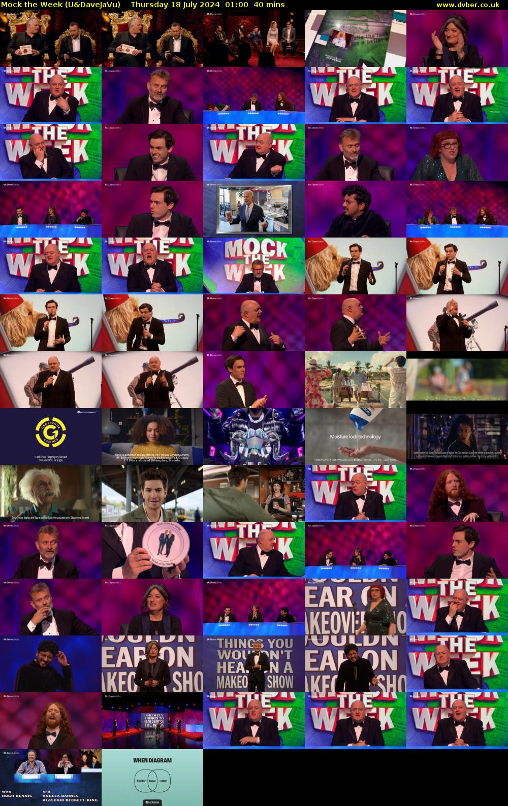 Mock the Week (U&DaveJaVu) Thursday 18 July 2024 01:00 - 01:40