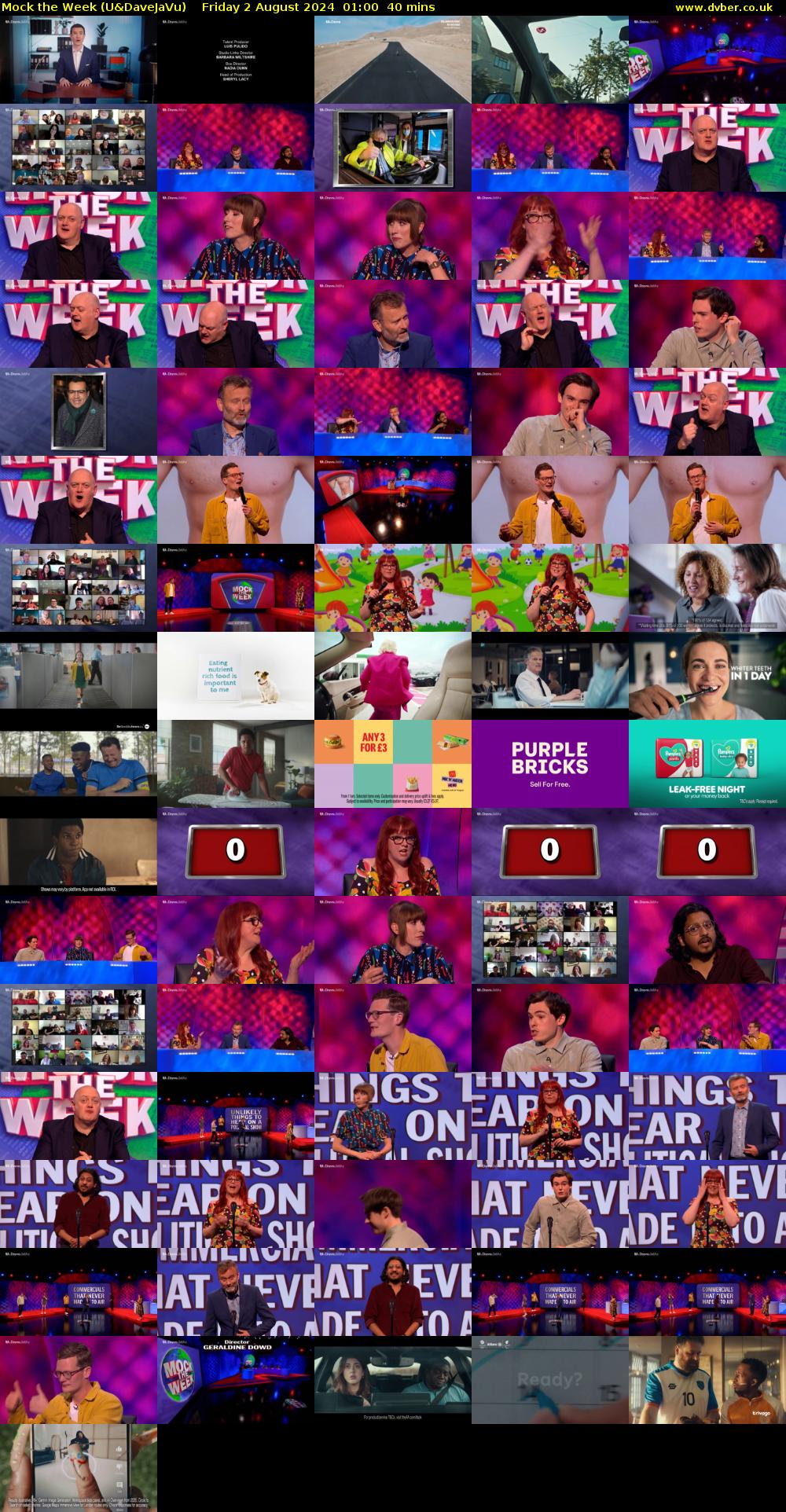 Mock the Week (U&DaveJaVu) Friday 2 August 2024 01:00 - 01:40