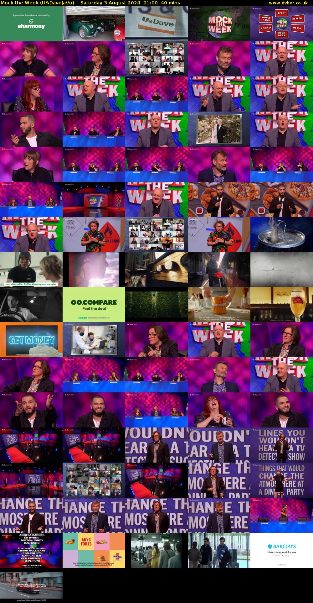 Mock the Week (U&DaveJaVu) Saturday 3 August 2024 01:00 - 01:40