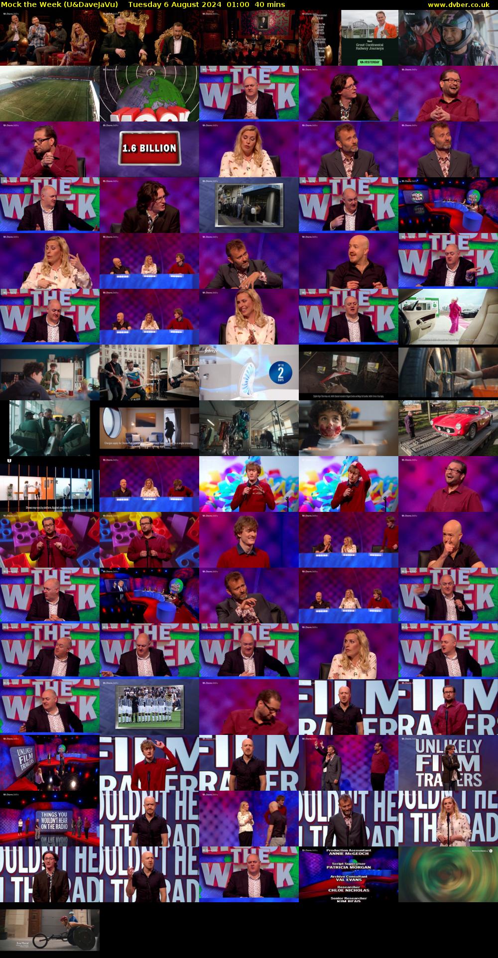 Mock the Week (U&DaveJaVu) Tuesday 6 August 2024 01:00 - 01:40