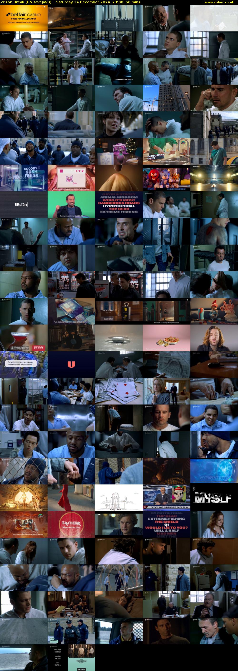 Prison Break (U&DaveJaVu) Saturday 14 December 2024 23:00 - 00:00